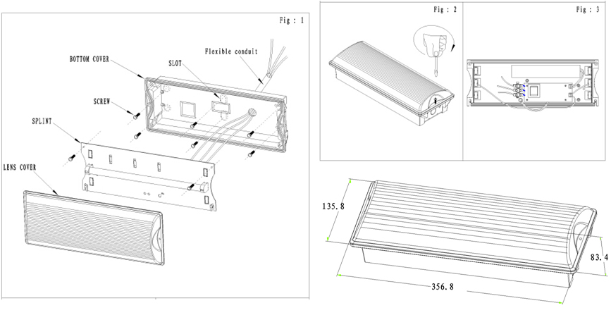 TUV CE Bulkhead Emergency Light(Non-maint (1)