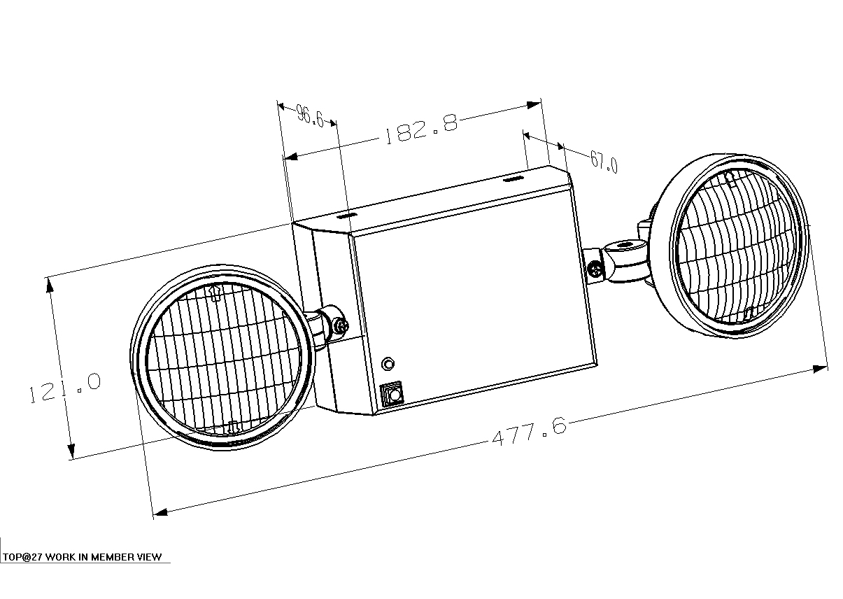 UL Dual Head Emergency Light LX-622W  B (6)