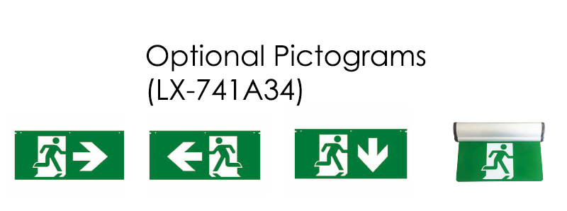 UL Exit Sign LX-741A34RG (2)